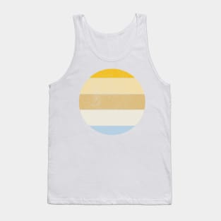 Abstract Pastel Vintage Beachy Inspired Sunset Tank Top